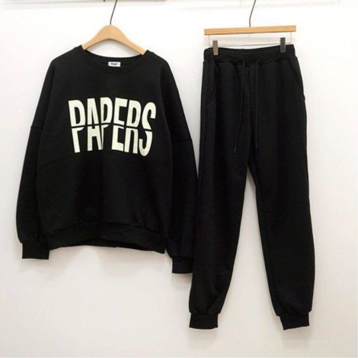 运动服卫衣套装女秋季新款时尚宽松休闲两件套
