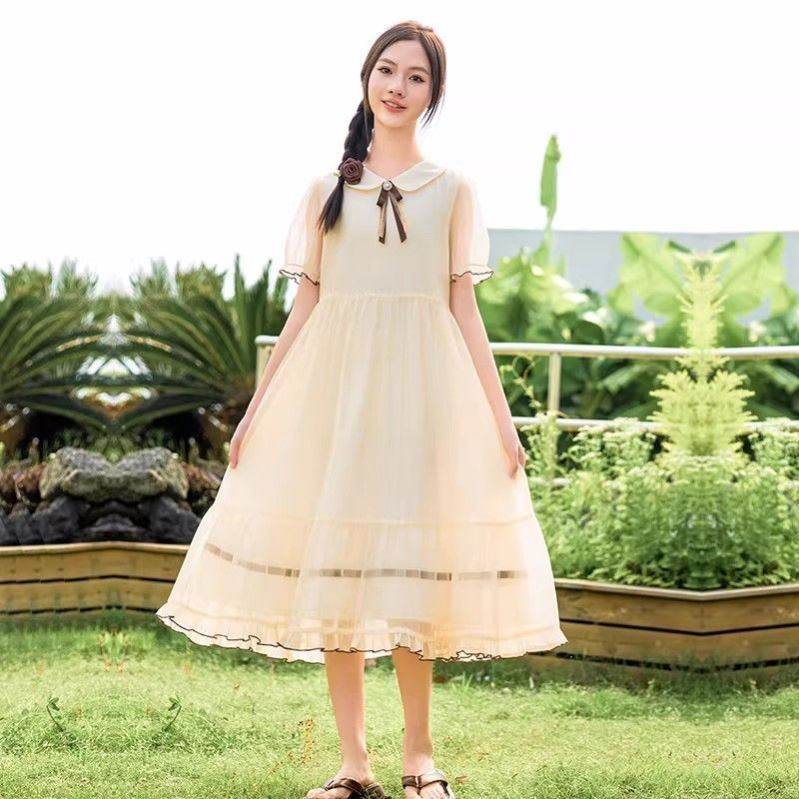 少女连衣裙毕业典礼甜美小清新夏装大童显瘦公主裙长裙