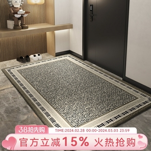高级感轻奢入户门地垫门口家用防滑脚垫门垫进门S玄关地毯加厚别