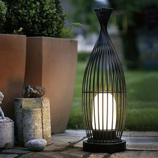 户外不锈钢鸟笼装饰草坪灯别墅花园会所点缀景观亮化灯鱼尾造形灯