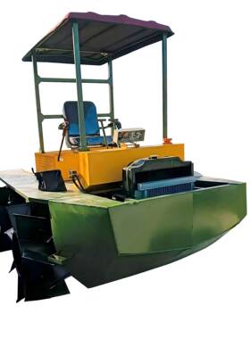 AM-784水陆两栖78马力四驱四缸倒档旋耕机耕船滩涂淤泥浅海稻田