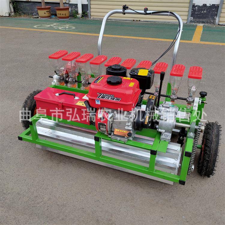 大葱播种育苗机苍术远志播种机手推汽油蔬菜精播机