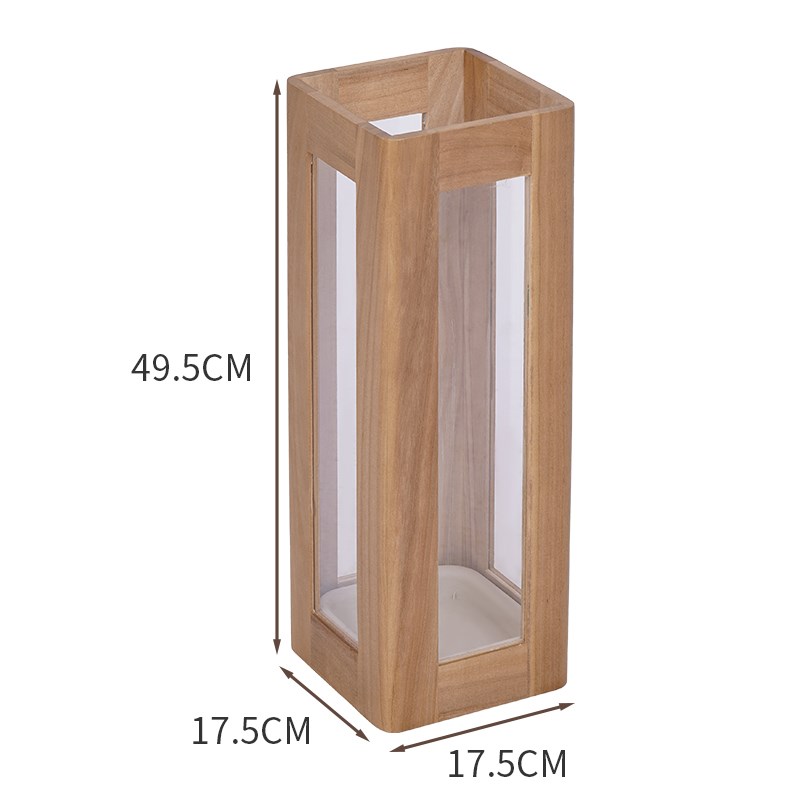 雨伞收纳b架家用门口伞桶商用酒店大容量雨伞架中式实木雨伞收纳