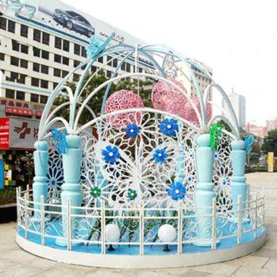 酒店创意走廊国庆饰4SDP道具型商场美陈地面造装饰摆点大厅布置
