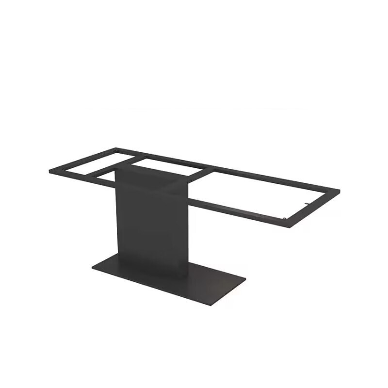 实木岩板大理石i桌腿支架铁艺餐桌脚大板办公桌脚金属餐桌支撑底