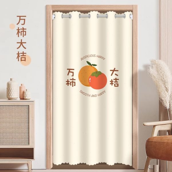 隔断帘门帘玄关房间挡风免打孔客厅阳台落地过道走廊免打孔一整套