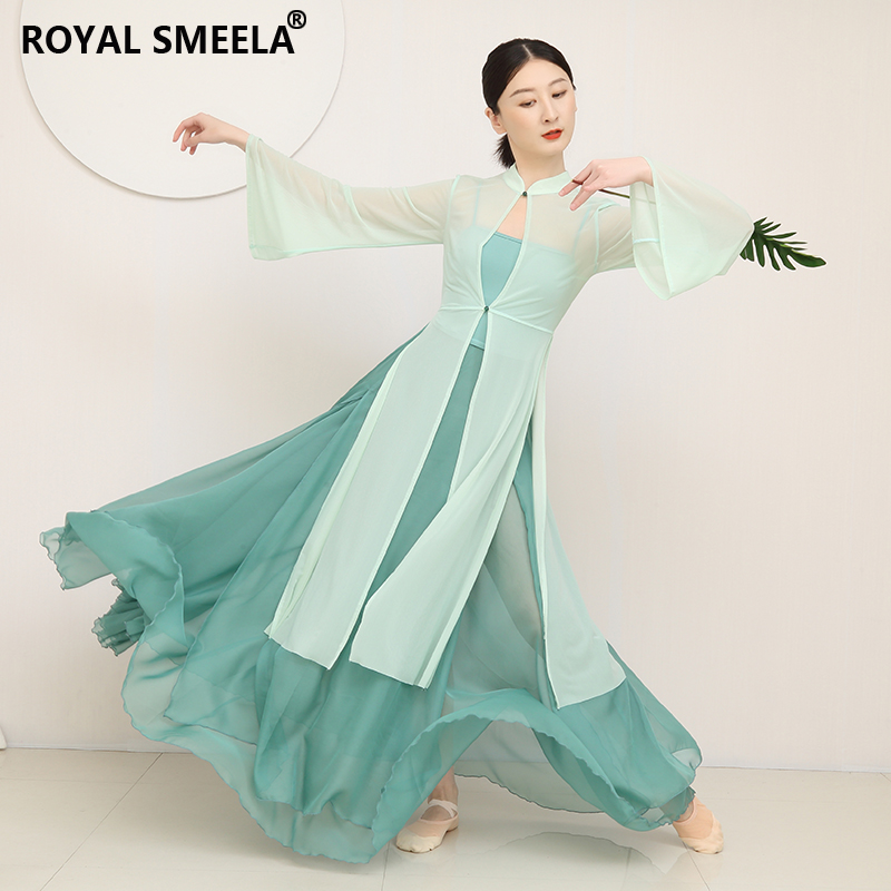 古典舞舞蹈服装女纱衣练功服飘逸中国舞演出N服仙气艺考大摆裙套