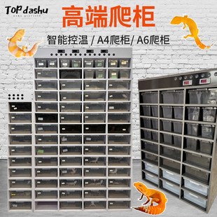 PVC爬柜豹纹守宫蜥蜴爬宠饲养箱6A4抽屉盒M睫角蛇柜宠物智能恒温