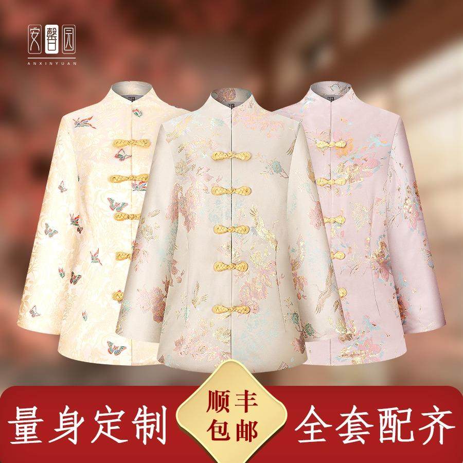 寿老衣女全套老人寿终衣服冲喜寿宴逝者老人临终现代款寿星寿衣女