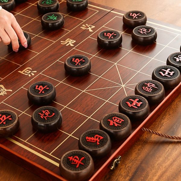 红木象棋中国象棋高档木质棋盘大号特大号黑檀木红花梨棋子送长辈