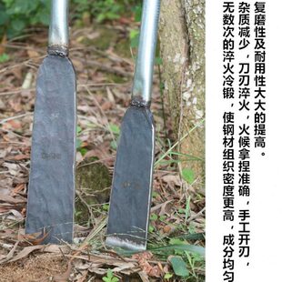 园林挖树铲钢柄花锹手工钢锹弹簧锻打钢锹挖锄起苗器连柄铁锹锻打