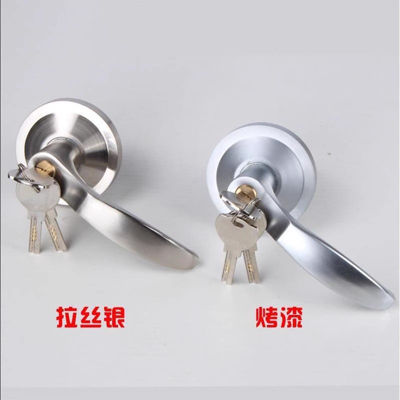 防火门式锁平推锁外挂把手小区通道门锁把手逃生锁外置把手执手锁