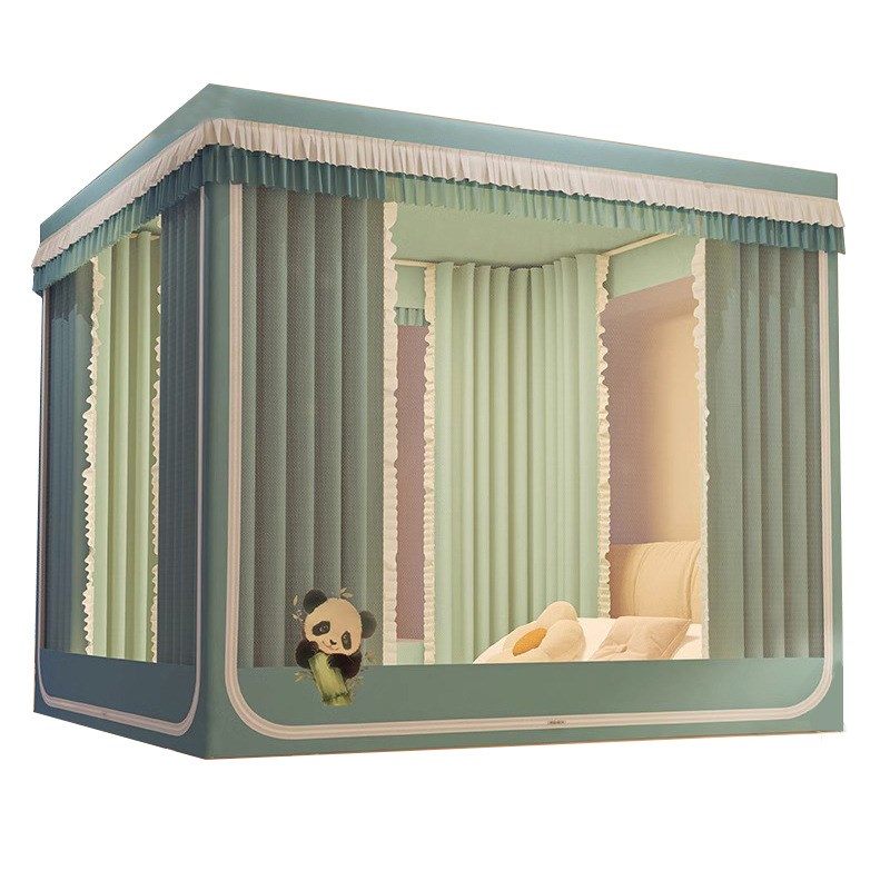 防摔蚊帐家用卧室2025新款遮光帘一体式蒙古包学生宿舍家用免安装