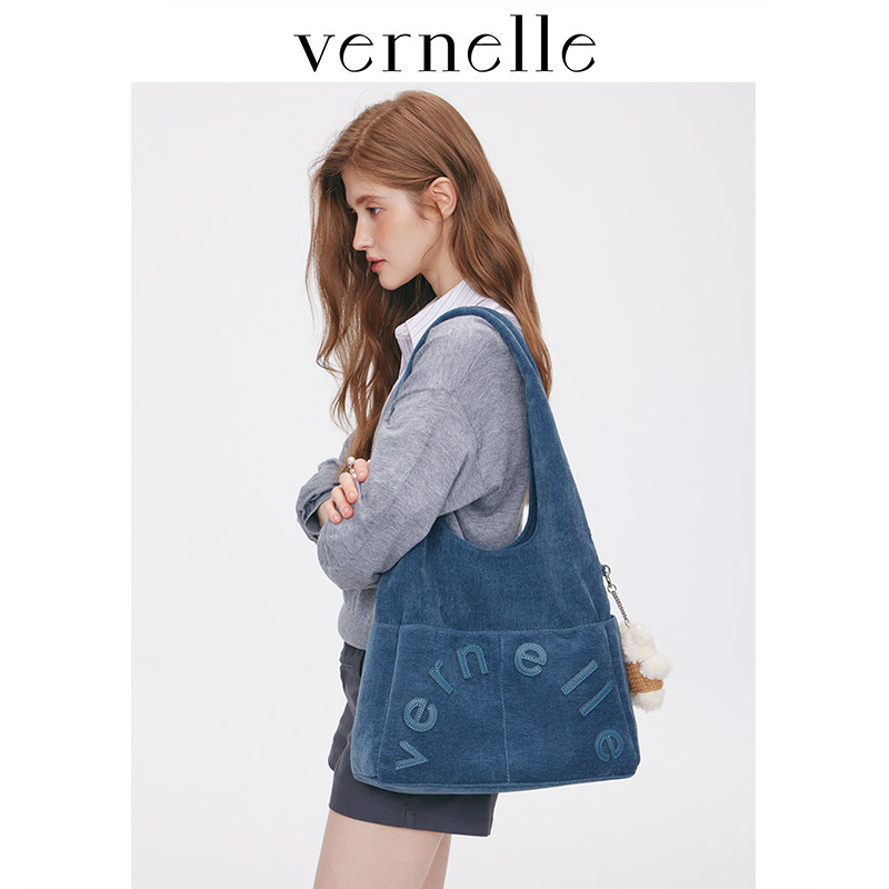 vernelle春夏大容量口袋包托特布包女包