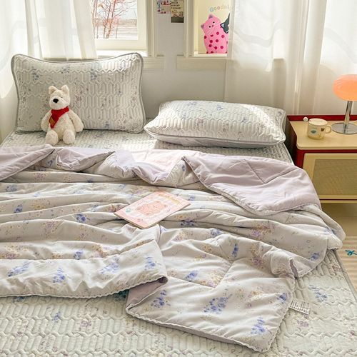 2025新款冰丝乳胶凉席三件套夏季儿童夏凉被四件套冰丝席子可机洗