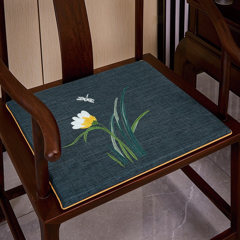 中式餐椅坐垫椅子垫板凳座椅垫加厚海绵屁垫实木圈椅茶椅垫子防滑