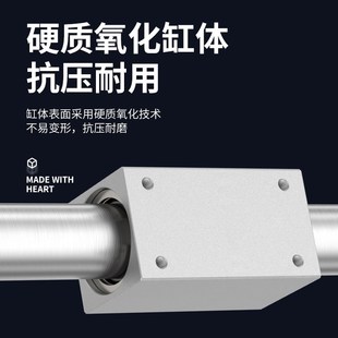 300 200 100 CY3B气动滑台无杆气缸RMS10 CY1B