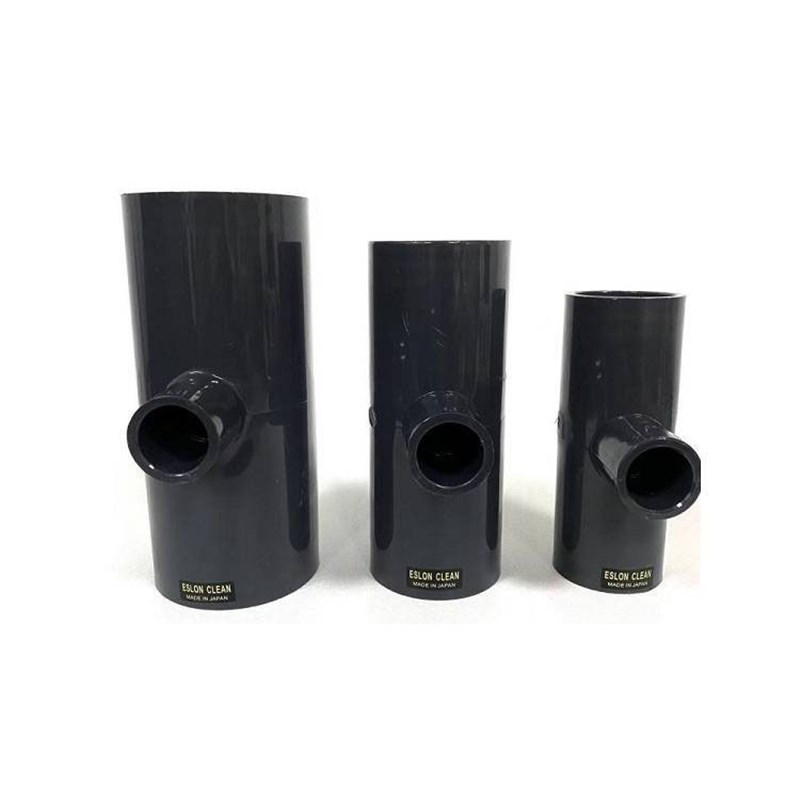 日本积水异径三通DN250*150,PN6超纯水管配件CL-PVC异径T型接头