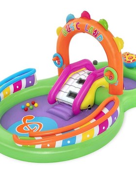 Bestway53117 新款音乐岛戏水乐园 儿童戏水池 家庭充气游泳池