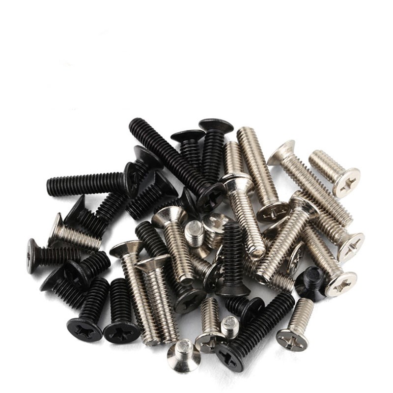 KM十字沉头螺丝碳钢发黑镀镍十字平头机丝M1/M2/M2.6/M3/M4/M5