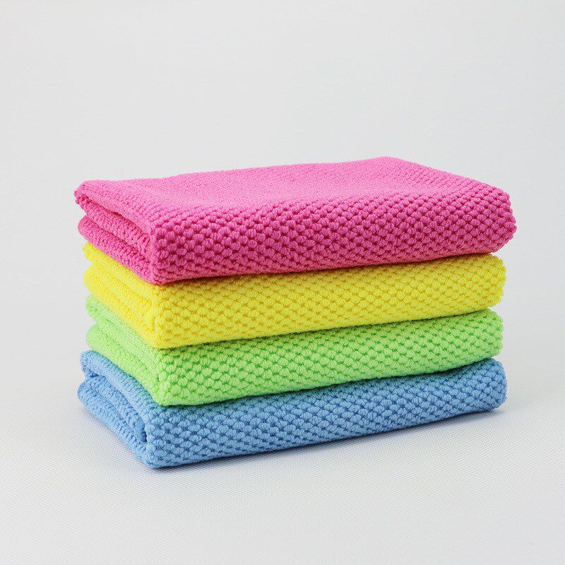 厨房洗碗珍珠抹布吸水加厚擦玻璃家务清洁毛巾不掉毛不沾油洗琴萱