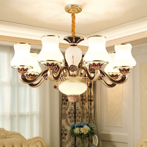 欧式吊灯复古艺术雕花客厅灯大气餐厅灯简欧卧室灯具