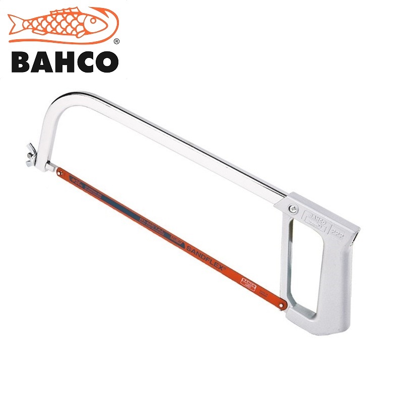 BAHCO百固钢锯架铝合金手工w锯弓222不锈钢切割锯手工锯木工锯家