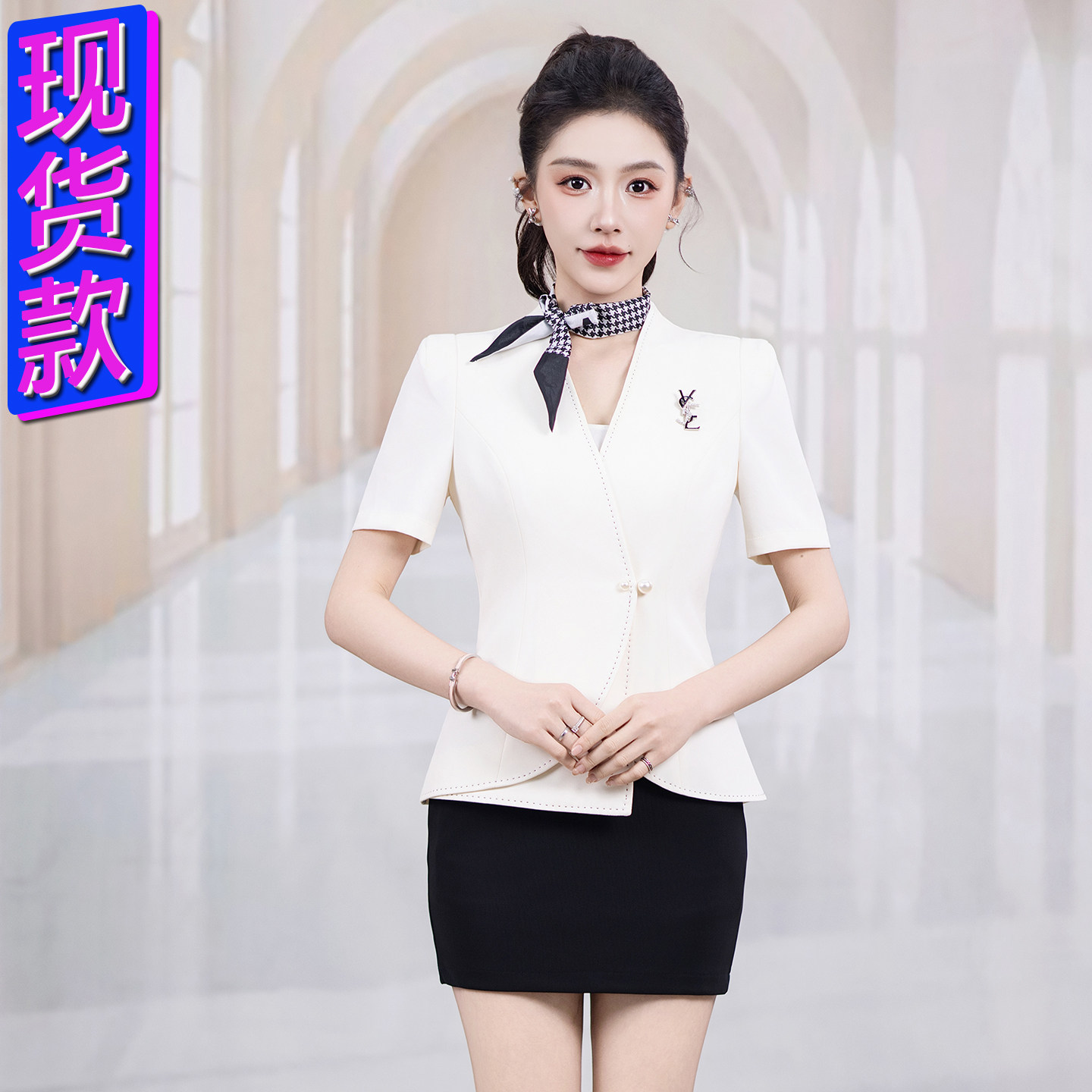 夜场公主服足浴KTV女技师工作服图片