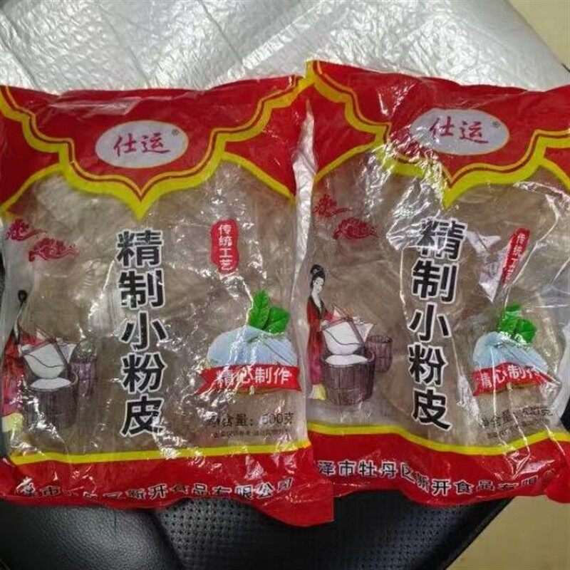 -新日期山东红薯粉皮干货凉拌火锅炒菜劲道爽滑长条粉皮恬恬美味