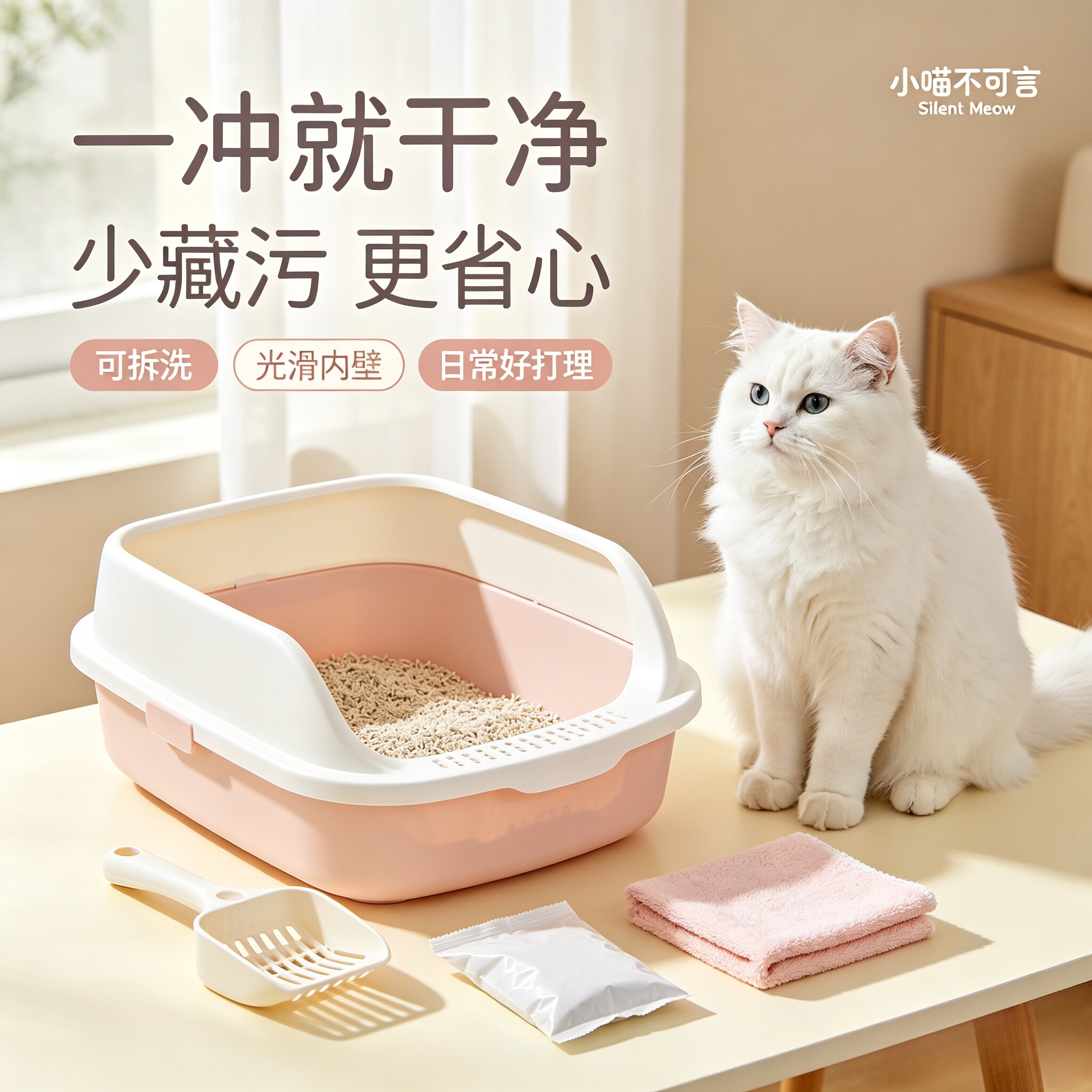 猫砂盆超大号全半封闭式猫厕所防猫砂盆/猫厕所