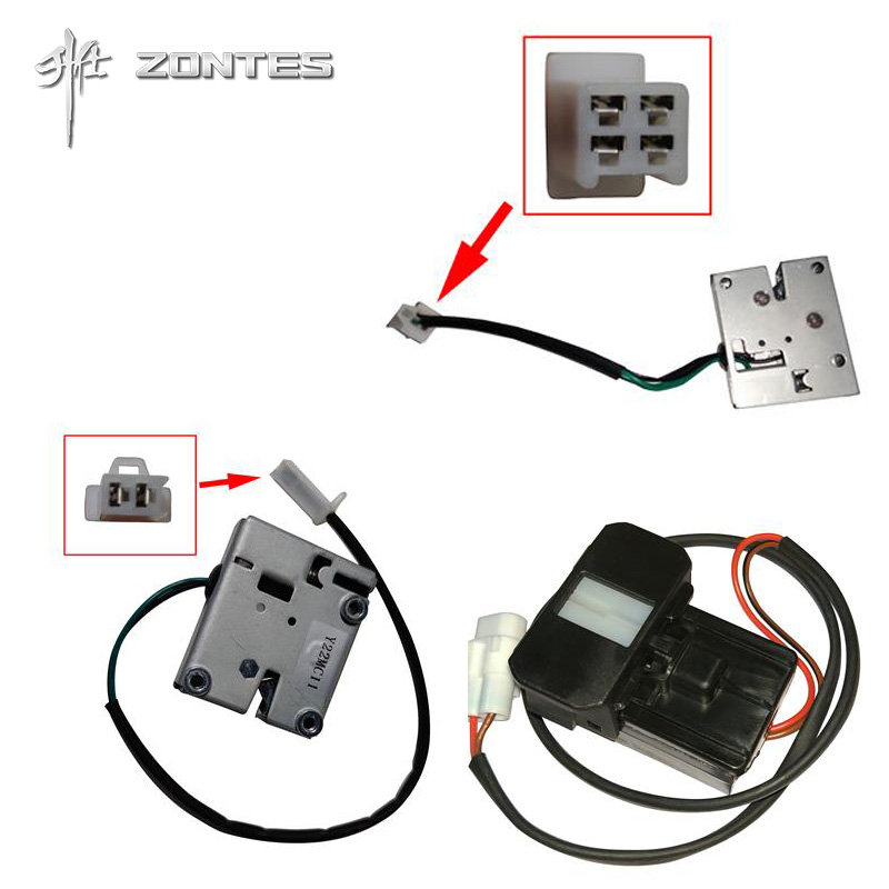 升仕ZT350T-D E M ZT310M踏板摩托车前置物箱锁储物盒锁体油箱锁