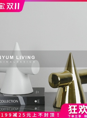 简约现代家居电视柜o软装饰品摆件现代样板房间创意艺术售楼处摆