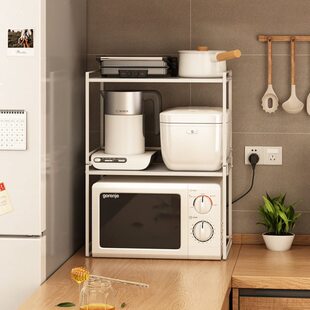 日式加厨房微波炉置物架叠迷你可简约架烤箱架面包机分层双层小型