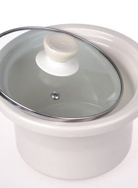 L1.5L7.陶瓷.胆紫砂5LL0锅3.5通用4L内胆炖锅玻璃盖子专用白瓷2.5