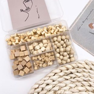 创意原木木质图钉实木软木板照片墙按钉工字钉幼儿园美术大头钉
