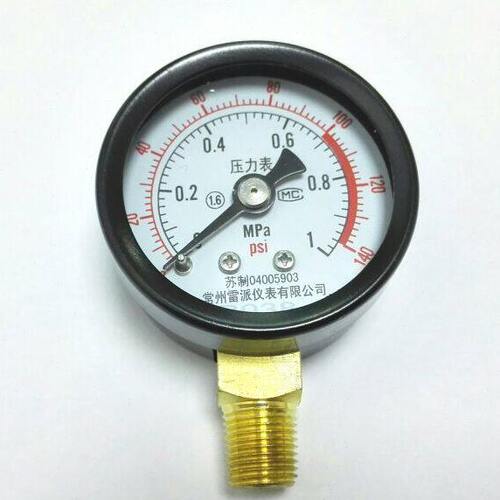 40mm 小压力表 1mpa 140psi Y-40 径向 螺纹M10*1 外壳Φ42mm