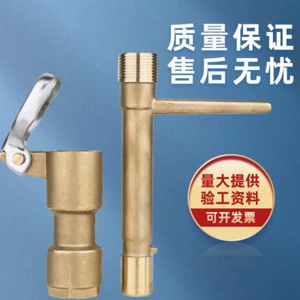 纯铜草坪快速取水器 物业园林取水地插杆接头绿化铜质快速取水阀