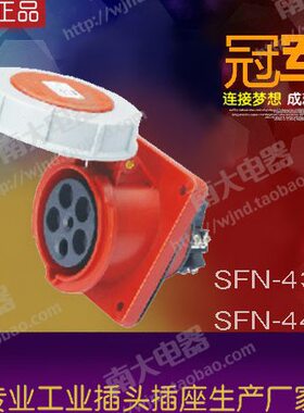 F65N 12-防水插座IP斜2457上式2S工业 暗装45A4芯丰/63A5芯43
