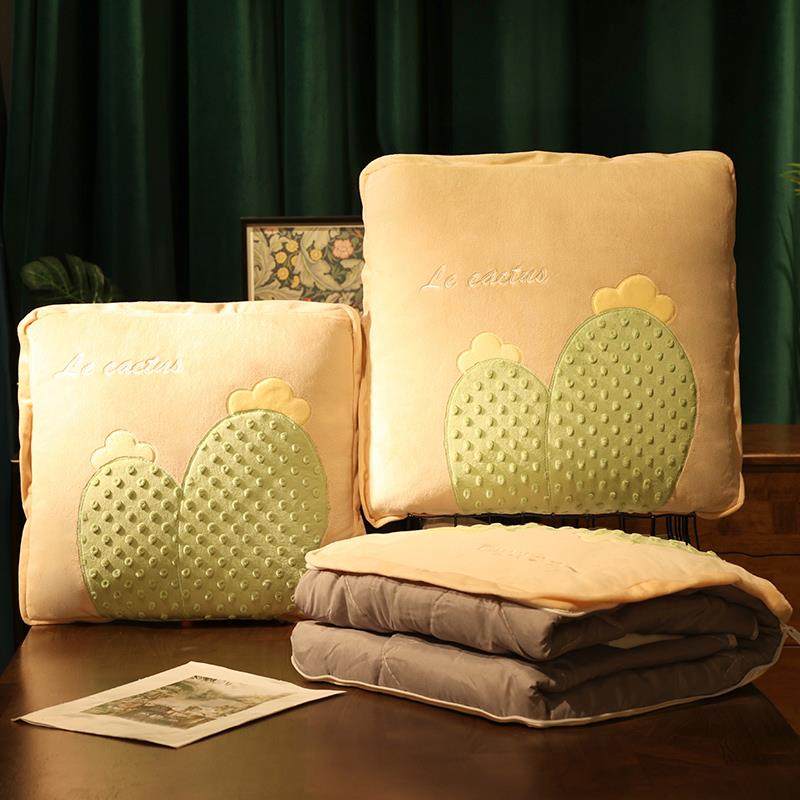 抱枕被子两用汽车用靠枕折叠空调被男生款睡觉枕头空调毯子二合一