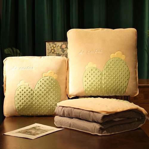 抱枕被子两用汽车用靠枕折叠空调被男生款睡觉枕头空调毯子二合一