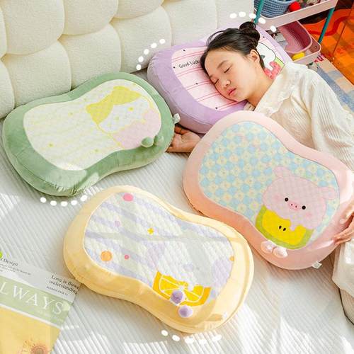 冰豆豆记忆棉枕枕芯护颈椎猫肚皮枕学生宿舍单人枕头办公室午睡枕