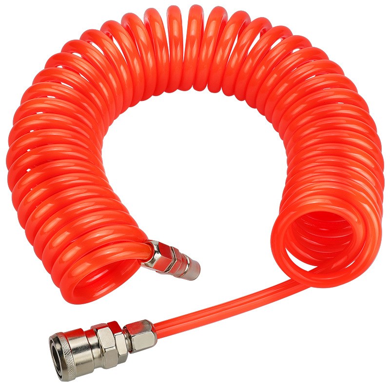 PU弹簧气管螺旋风管8*5/12空压机弹簧管气泵挂车高压伸缩软管汽修