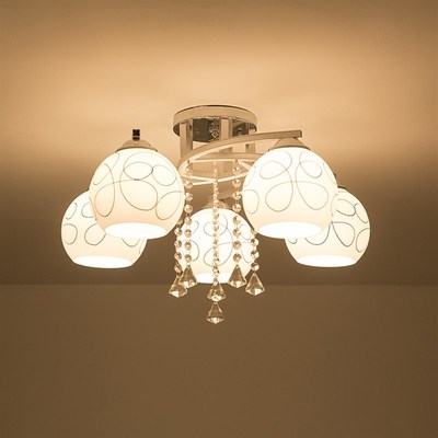 厂家,简约现代时尚个性5头客厅圆形吸顶灯吊灯