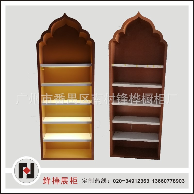 长期生产 阶梯型展示柜台可定制木质烤漆展示柜圆形展台