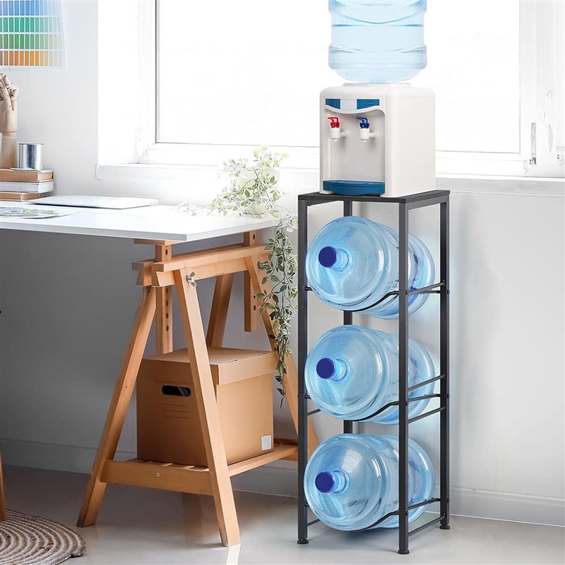 跨境水桶置物架三层净水桶架倒置收纳架加粗多层可移动饮水机旁架