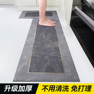家用厨房地垫防滑防油可擦免洗y地毯耐脏防水脚垫子吸水专用门口