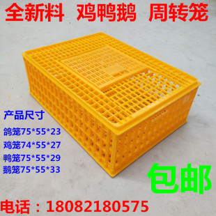 鸡笼运输周e转箱鸡筐鸽子笼子兔鸭鹅周转框长方形成鸡箱家禽运输