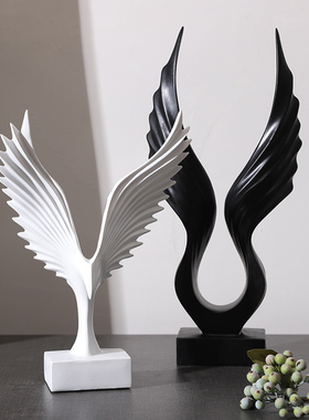 办公室大鹏展翅摆k件现代简约轻奢客厅玄关酒柜装饰品乔迁新居礼