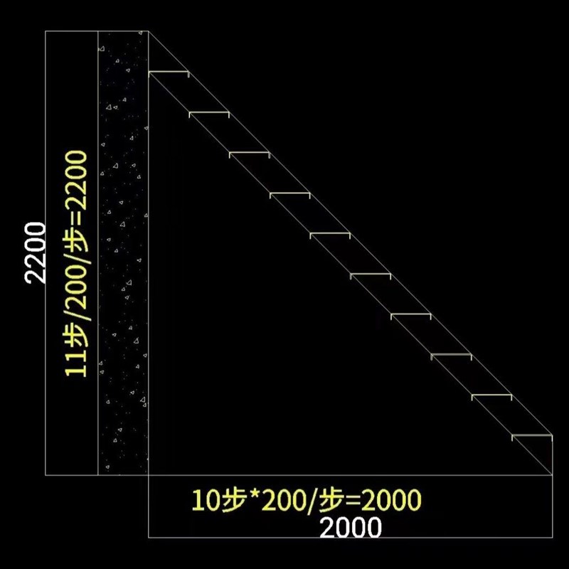 带扶手户外楼梯二楼铁楼梯镀锌不生锈室内踏步R防滑阁楼家用露天