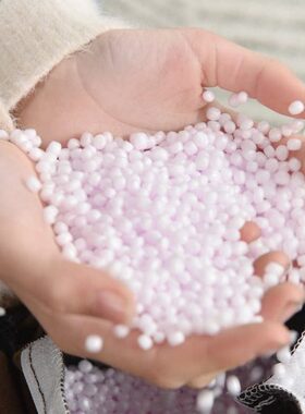 填充物填充粒子圣诞P龙懒人沙发豆袋颗粒布偶雪EP造场景泡沫保丽